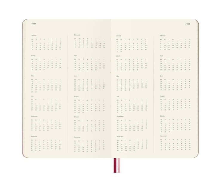 Agenda Moleskine 18 mesos dia/p&agrave;g L tapa dura Sakura
