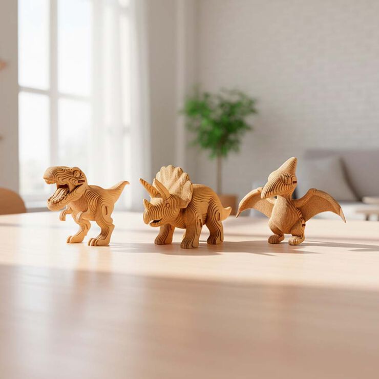 Puzzle 3D Cartonic Dinos Trio