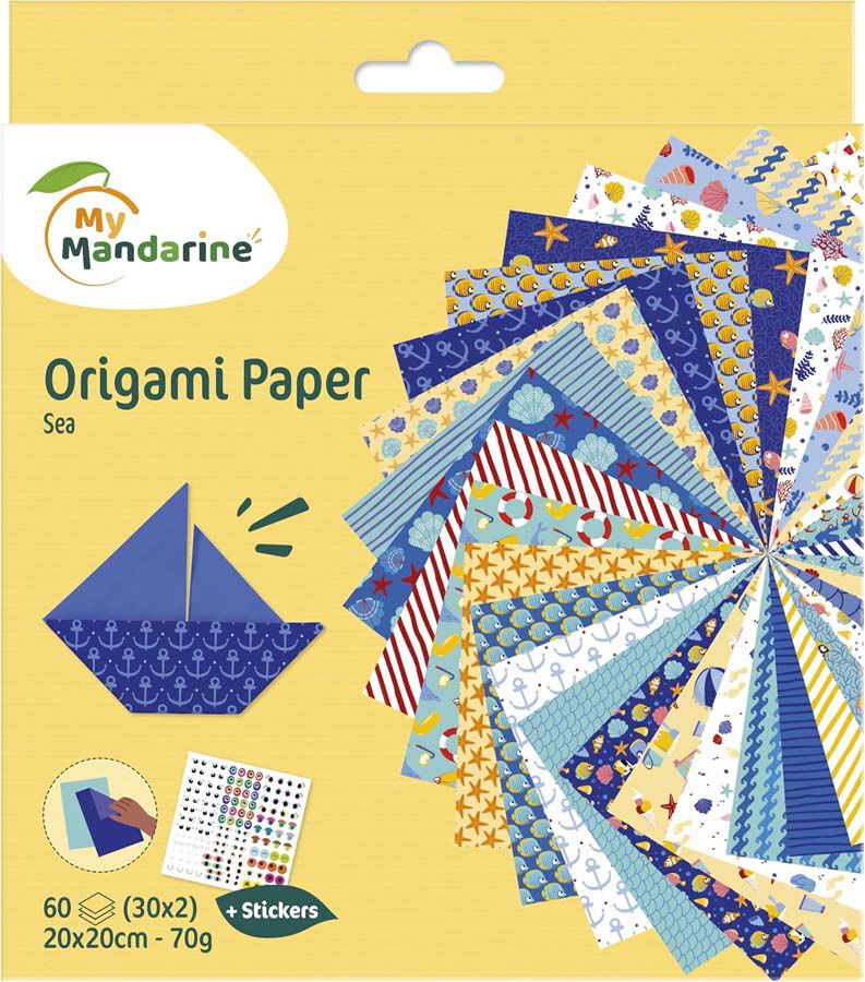 Papel origami 20x20 mar