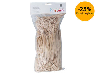 Palos mini planos de madera Innspiro natural 2500u