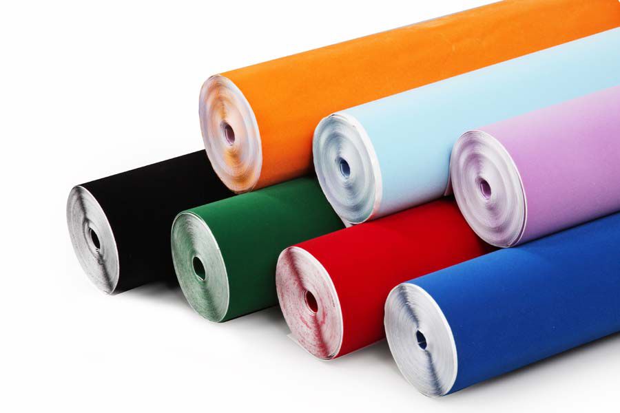 Forro adhesivo flocado Aironfix rollo 0,45x10m azul