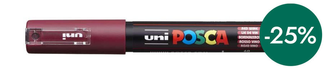 Rotulador Posca PC-1M 0,7mm vino