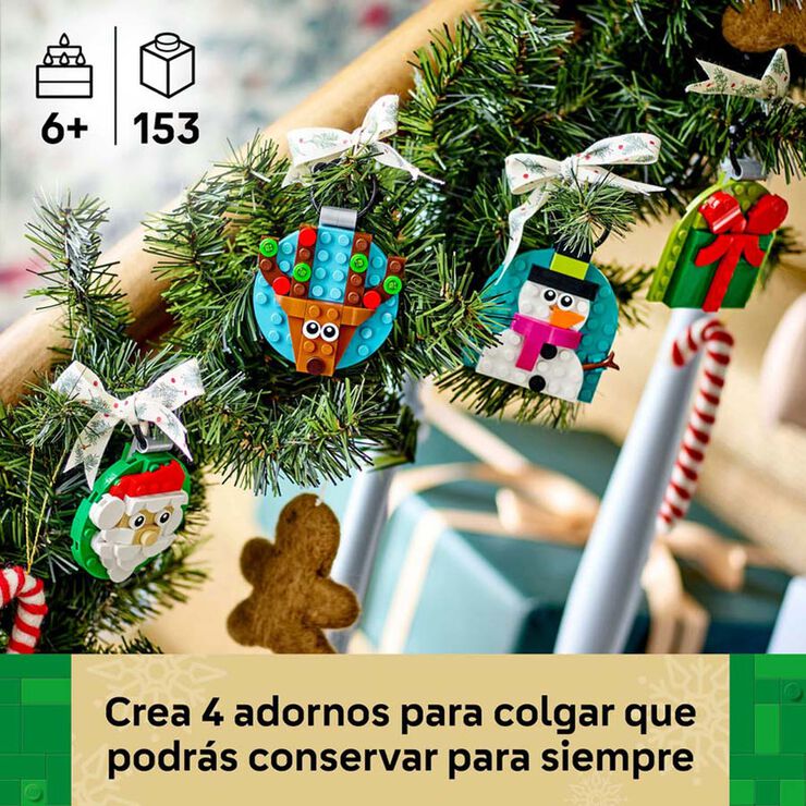 LEGO® Iconic Selección de Adornos Navideños 40744