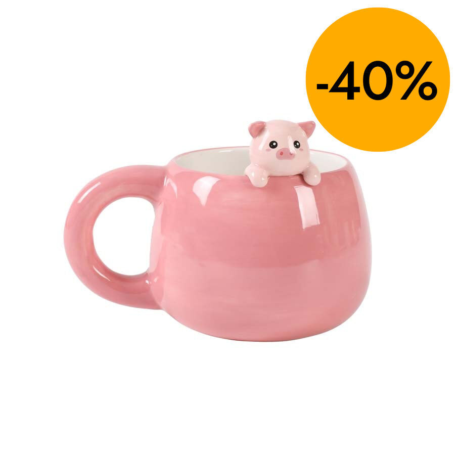 Taza de Cer&aacute;mica Animalito iTotal Piggy