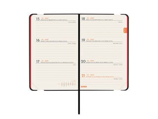 Agenda Finocam Flex Llisa Semana Vista Horizontal 2027 Catal&aacute;n Rojo