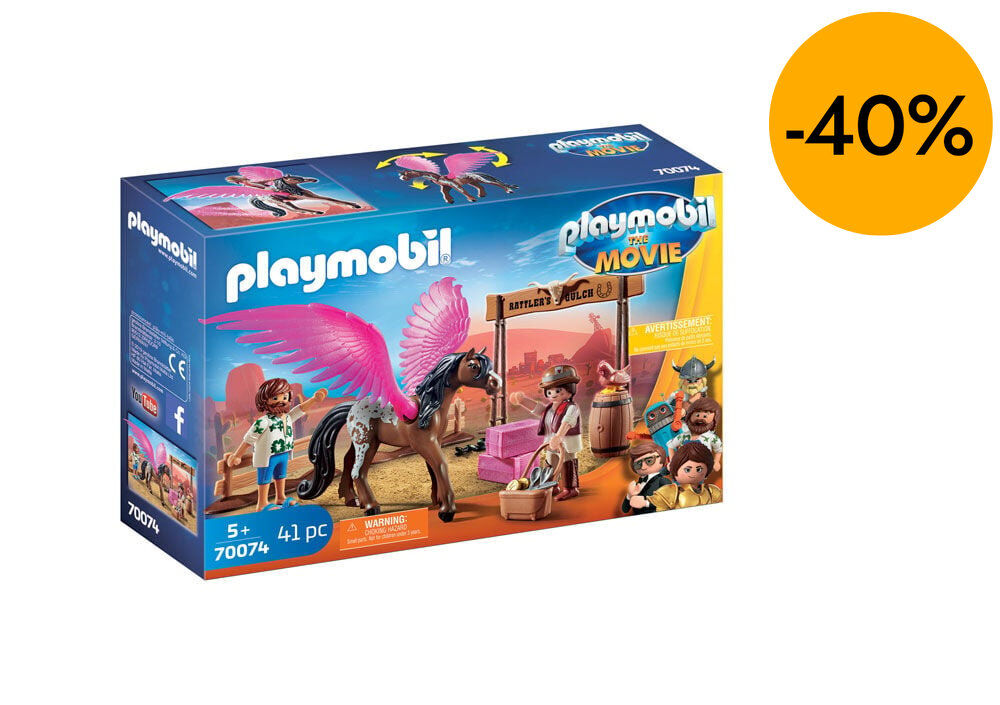 Playmobil The Movie Mar&iacute;a y caballo con alas 70074