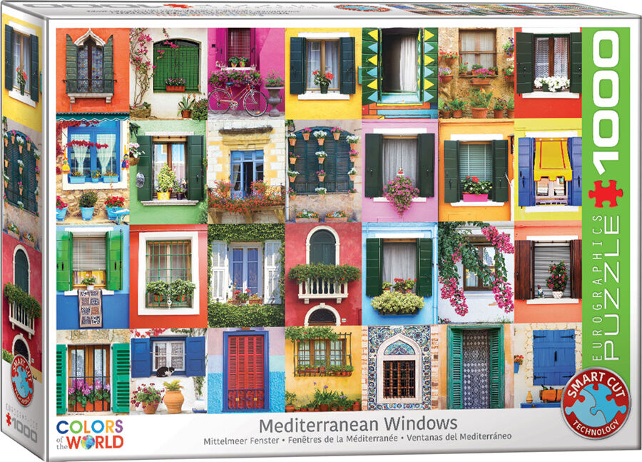 Puzle 1000 Piezas Ventanas Mediterr&aacute;neas