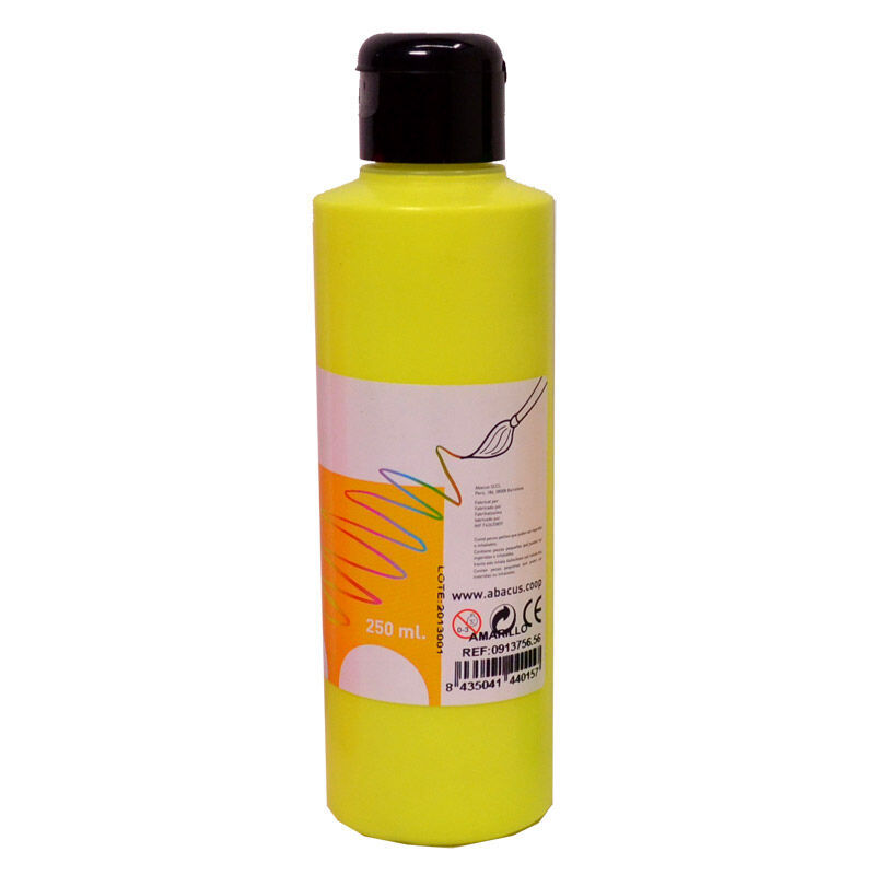 T&eacute;mpera fluorescente Abacus 250ml Fluo amarillo