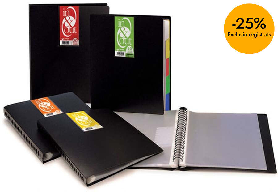 Carpeta 50 fundas A4 In&out Grafoplas