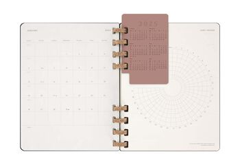 Agenda espiral Moleskine Life Planner 12m sem/vista 2025 XL negro
