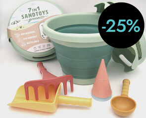 Cubo Plegable 7 en 1 Eco Verde