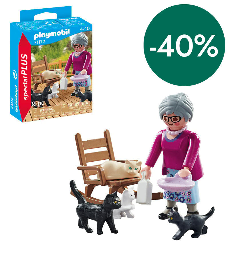 Playmobil Special Plus Abuela con gatos 71172