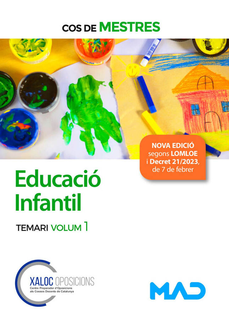 Cos de Mestres. Educació Infantil. Temari volum 1. Generalitat de Cataluña