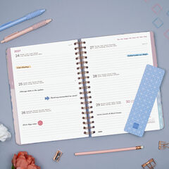 Agenda Finocam Optimal Semana Vista Horizontal 2027 Multiling&uuml;e Gris
