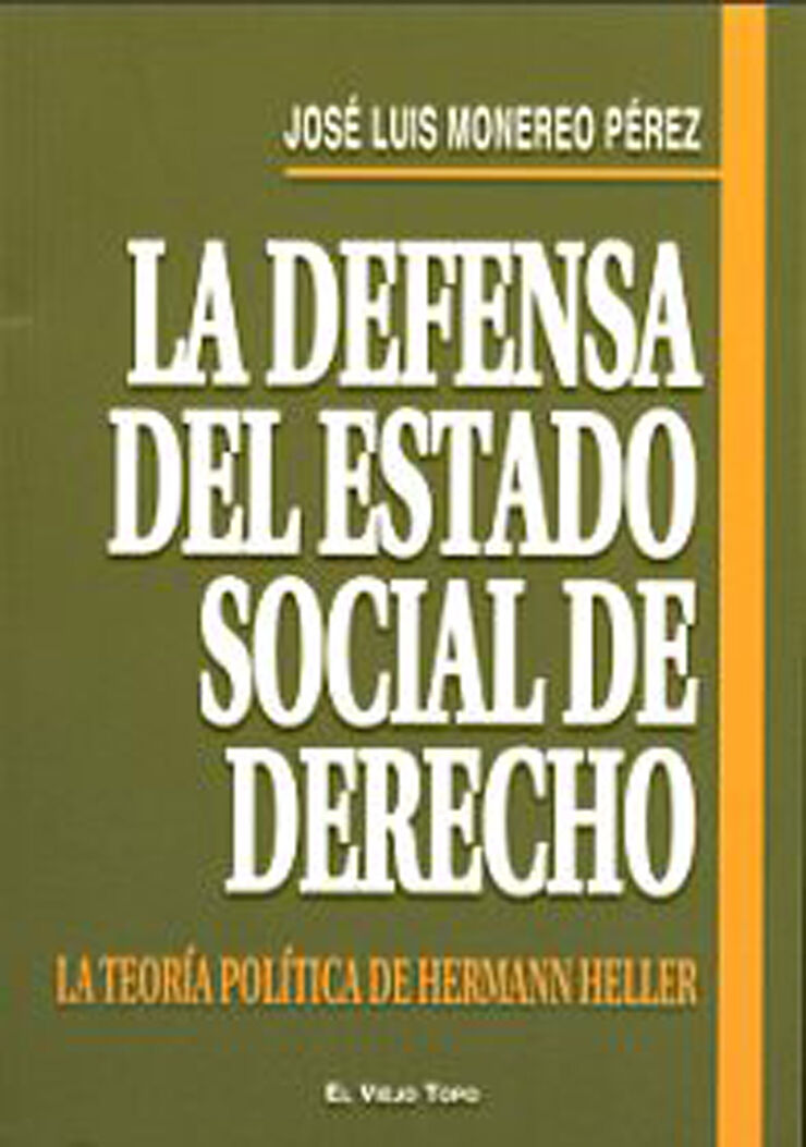 La defensa del Estado social de Derecho