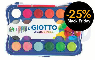 Aquarel·les Giotto 24 colors + pinzells