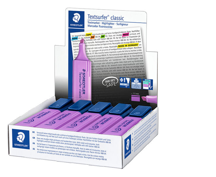 Marcadors fluorescent Staedtler Textsurfer lila 10u