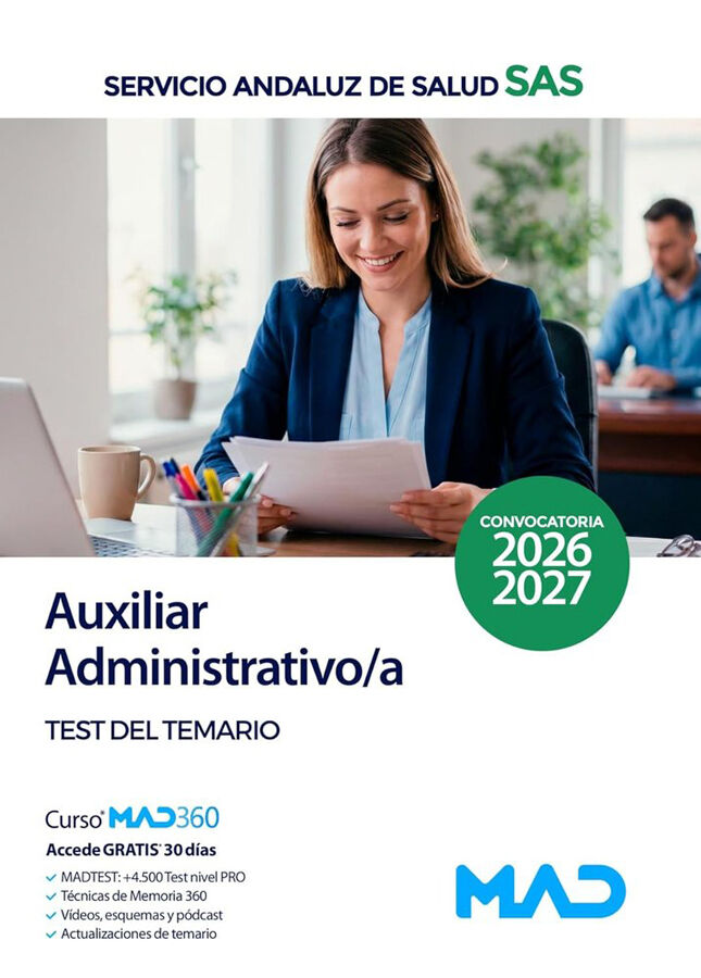 Auxiliar Administrativo/a del Servicio Andaluz de Salud. Test del temario