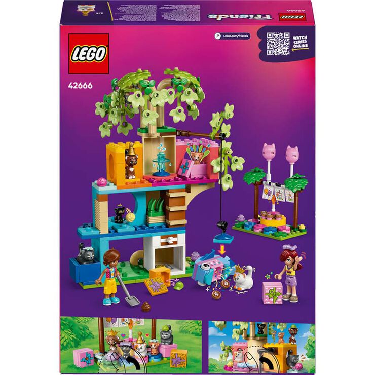 LEGO® Friends Fiesta de Cumpleaños y Casa del Árbol Felina 42666