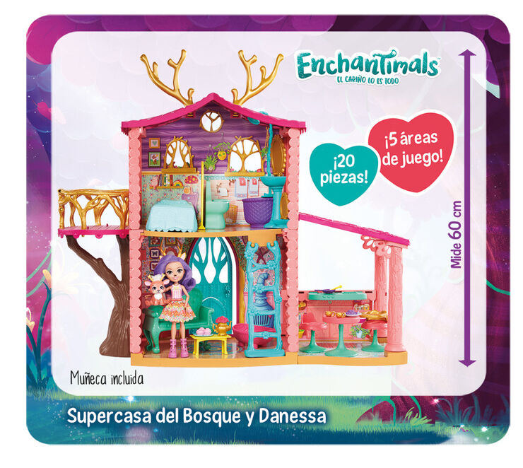 Casa de muñecas Mattel Enchantimals Súper casa del bosque