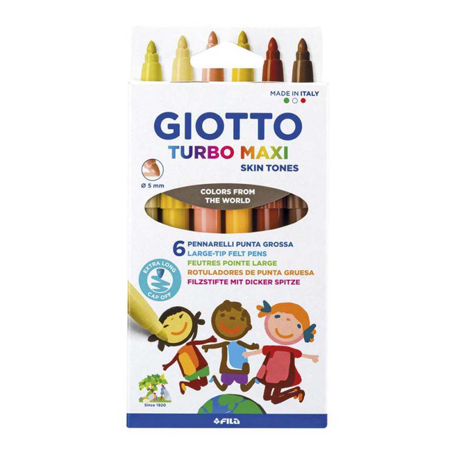 Retoladors Giotto Turbo Maxi Skin Tones 6 colors