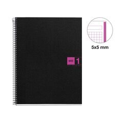 Notebook 1 Miquelrius A4 80 fulls 5x5 fúcsia