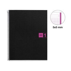 Notebook 1 Miquelrius A4 80 hojas 5x5 fucsia