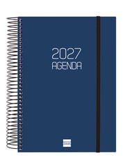 Agenda Finocam Opaque Dia P&agrave;gina 2027 Castell&agrave; Blau