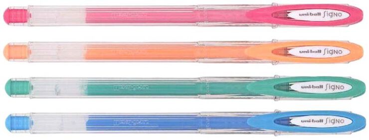 Roller Uni-ball Signe UM-120. 8 col. Pastel