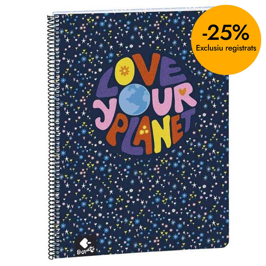 Llibreta esp. A4 Love Your Planet 80F