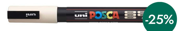 Retolador Posca PC-3M 0,9-1,3mm beige