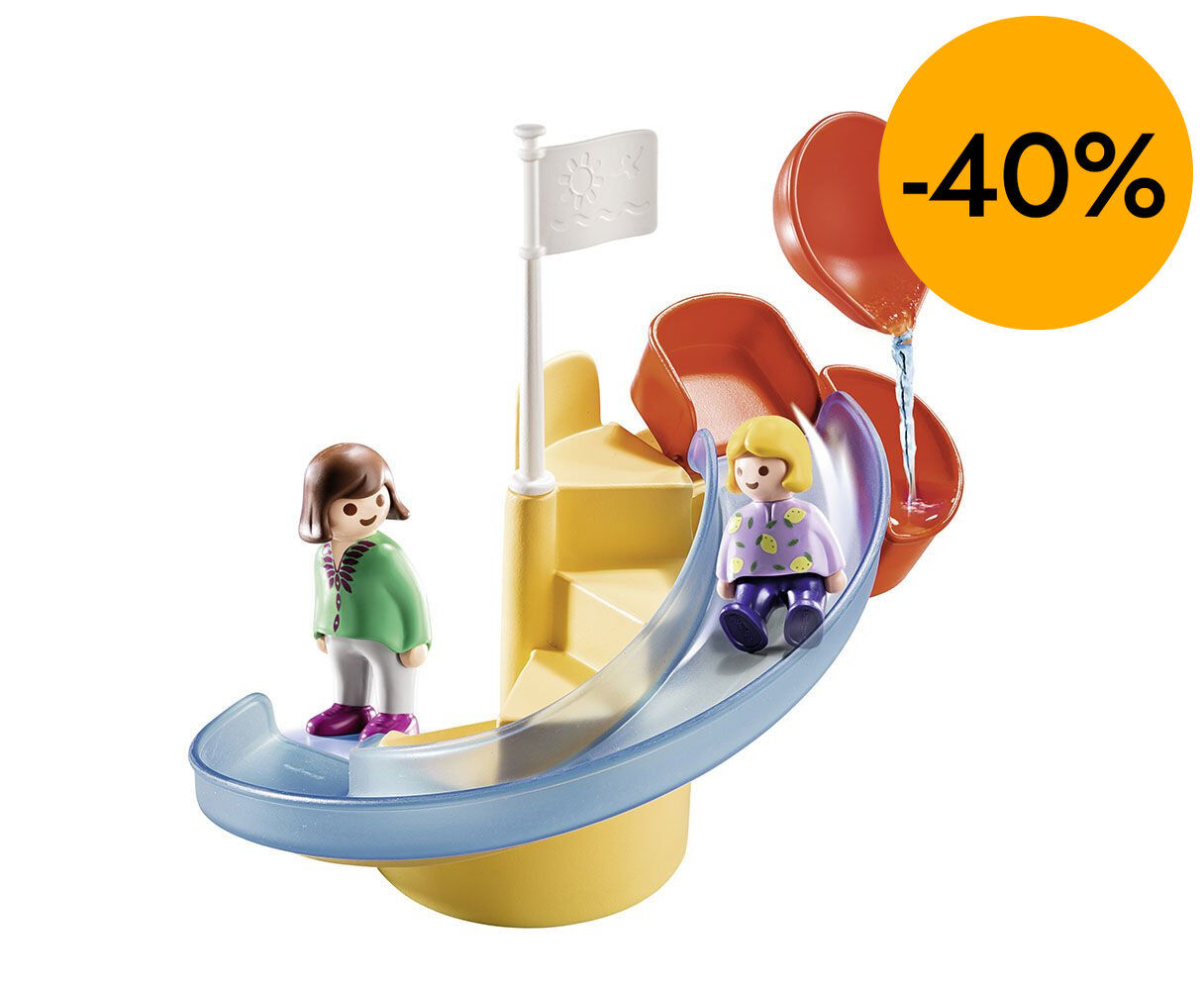 Playmobil 1.2.3 Tobog&aacute;n Acu&aacute;tico 70270