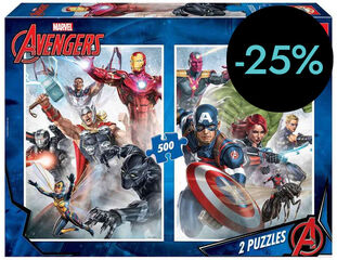 Puzle 2x500 piezas Avengers