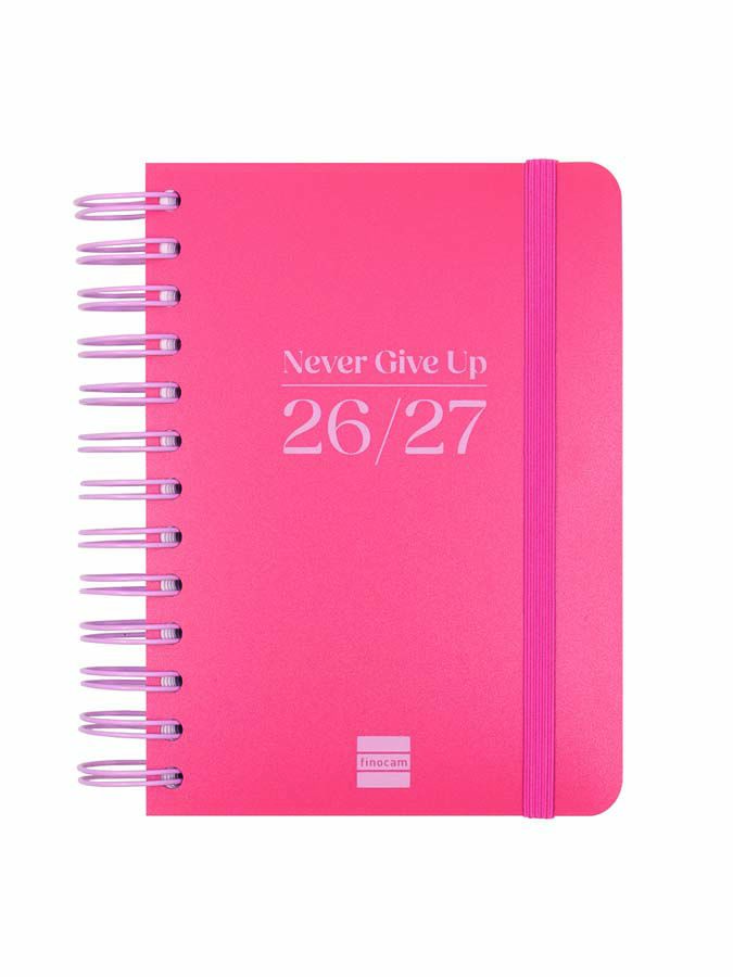 Agenda Finocam Cosmflex 1/8 D&iacute;a/P&aacute;gina Castellano 2026-27 Rojo