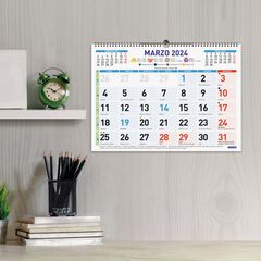 Calendari paret Finocam Color Mixte L 43X31 2024 cas