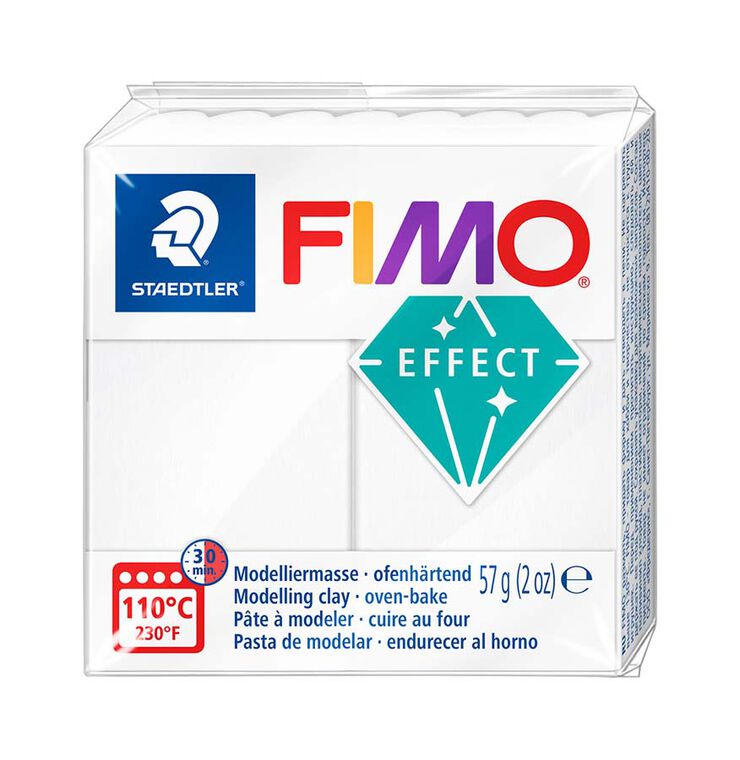 Pasta modelar Fimo Effect blanc translúcid