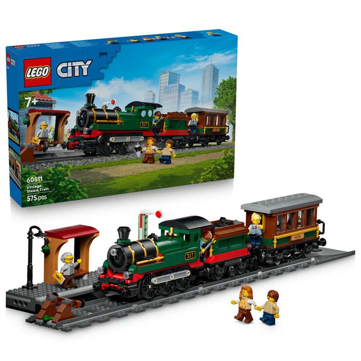 LEGO&reg; City Tren de Vapor Vintage 60511