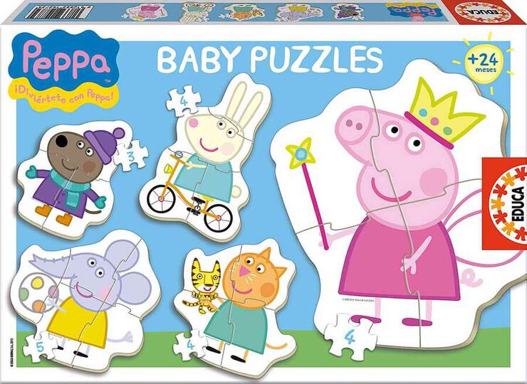 Puzle Baby de 3, 4 y 5 piezas Peppa Pig