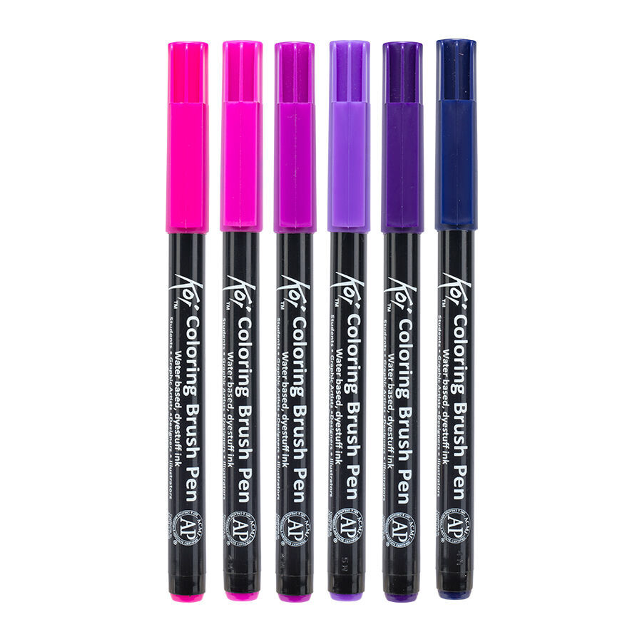 Rotuladores Brush Koi galaxy 6 colores