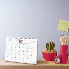 Calendari sobretaula Finocam Chic Escriure 2026 català blanc