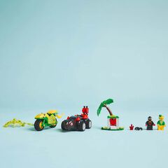LEGO® Spidey Spin y Electro: Duelo de Vehículos Dinosaurio 11198