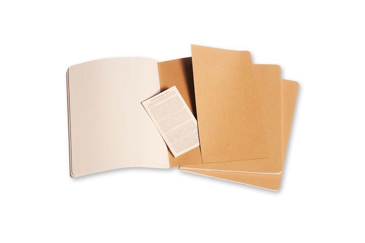 CAHIER 3 KRAFT MOLESKINE XL LLIS