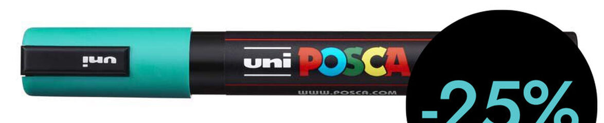 Retolador Posca PC-5M 1,8-2,5mm maragda