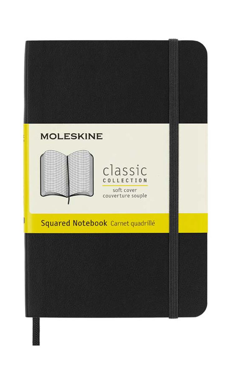 Llibreta Moleskine Soft L Negre Quadre