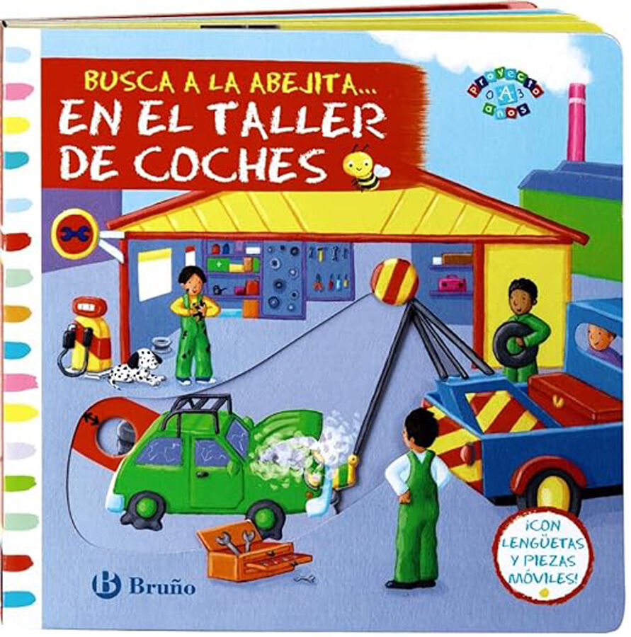 Busca a la abejita... En el taller de coches