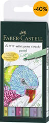 Retoladors Faber-Castell Pitt Pastel 6 colors