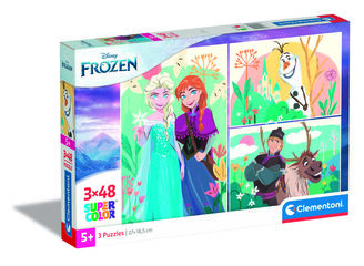 Puzle 3x48 piezas Frozen