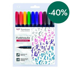 Rotuladores Tombow Fudenosuke WS-BH 10 colores