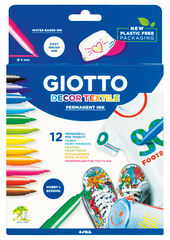 Retoladors Giotto Decor Textile 12 colors