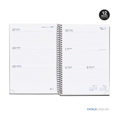 Agenda escolar Miquelrius Plus sem/vista cat 2025-26 negro
